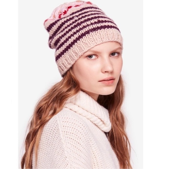 Free People Accessories - Free People beanie Tullamore Knit Beanie blush tan